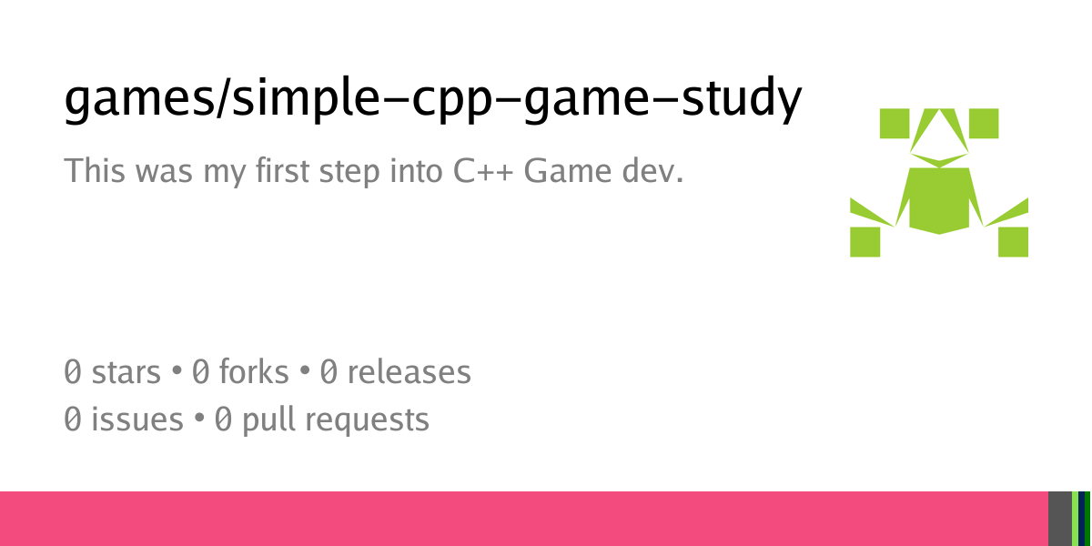 games/simple-cpp-game-study: This was my first step into C++ Game dev ...